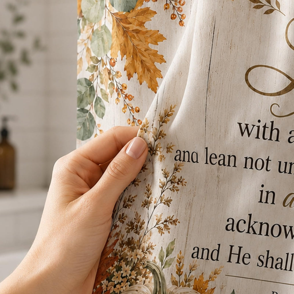 Fall Christian, Inspirational Farmhouse Autumn Harvest Pumpkin Sunflower with Bible Verse, Thanksgiving Holiday