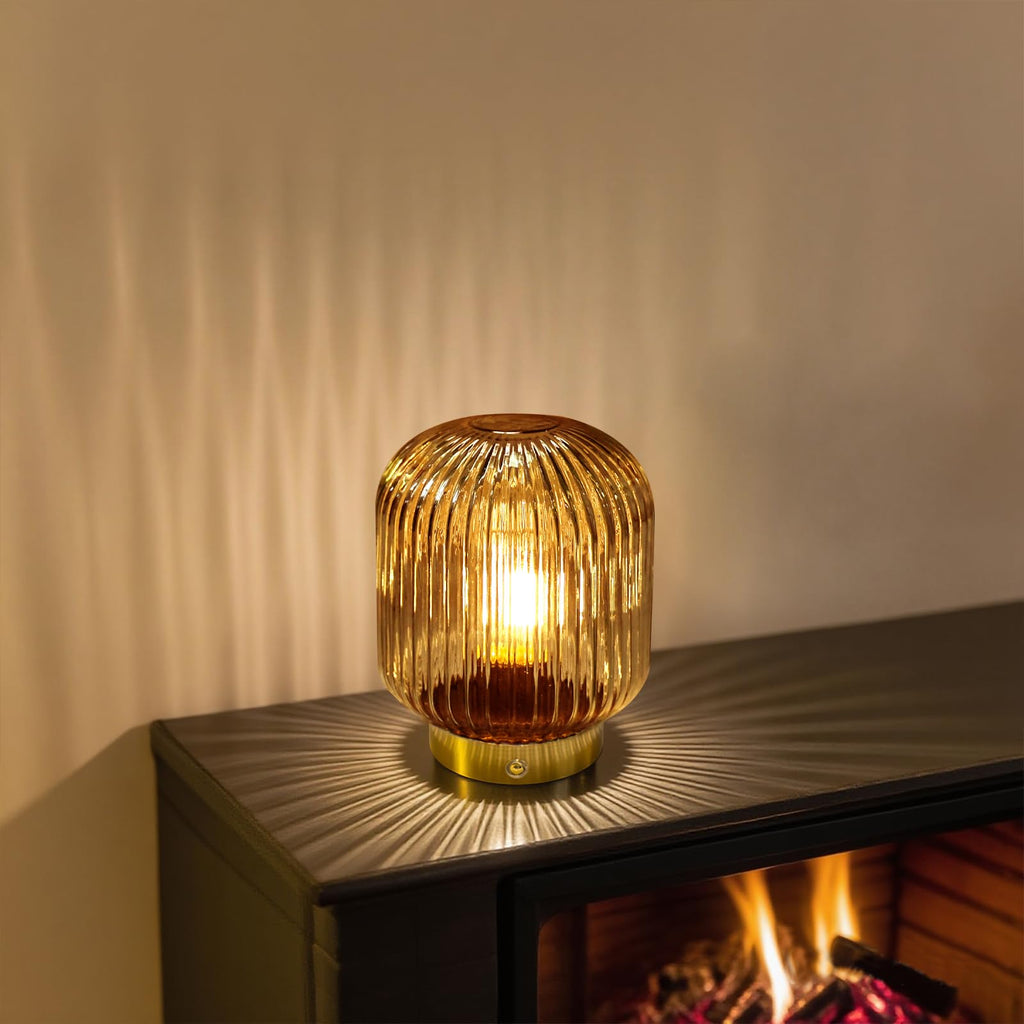 Rechargeable Table Lamp,Cordless Lamp with Memory Function,Amber