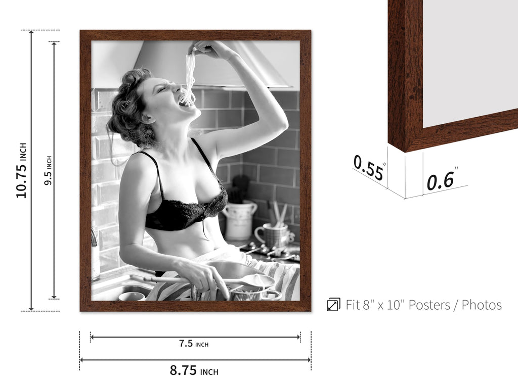 Master Classic Photograph Poster - Vintage Fashion Print - Gift for Artist, Friend - Eat The Pasta, Spaghetti Girl