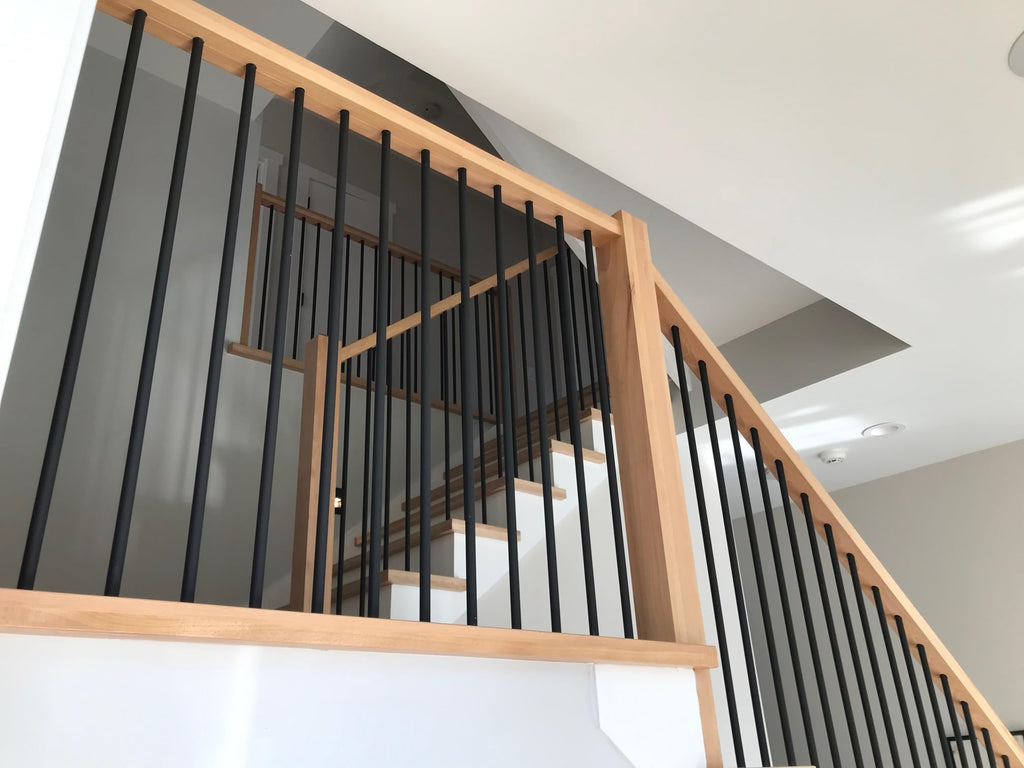4003 Poplar Blank Newel Post - 3.5" x 60" Solid Hardwood Square Stair Newel Post - Modern Plain Style