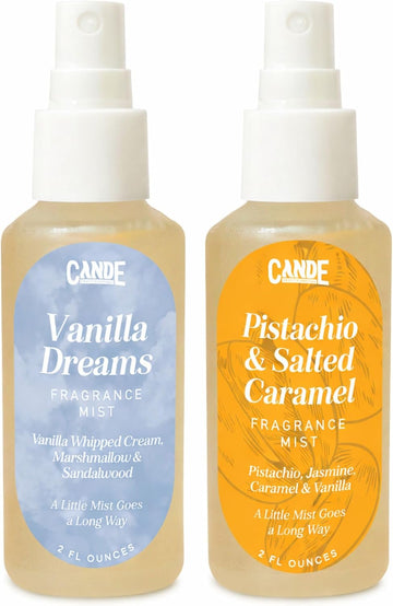 Scented Room Spray, Body & Linen Spray Set - 2 oz Fragrance Mists - Home Air Freshener, Fabric & - Set of 2