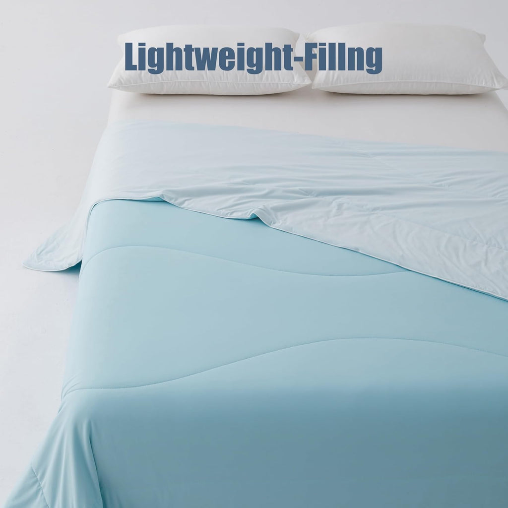 Cooling Comforter for Hot Sleepers, All Season Breathable Lightweight Comforter, Double Sided Cooling Blanket Cozy