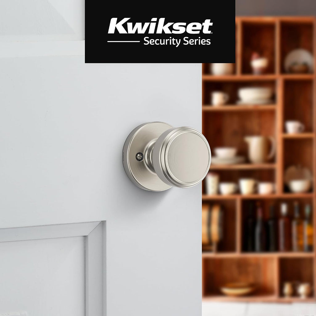 Maven Dummy Door Knob for Closet and French Doors, Satin Nickel
