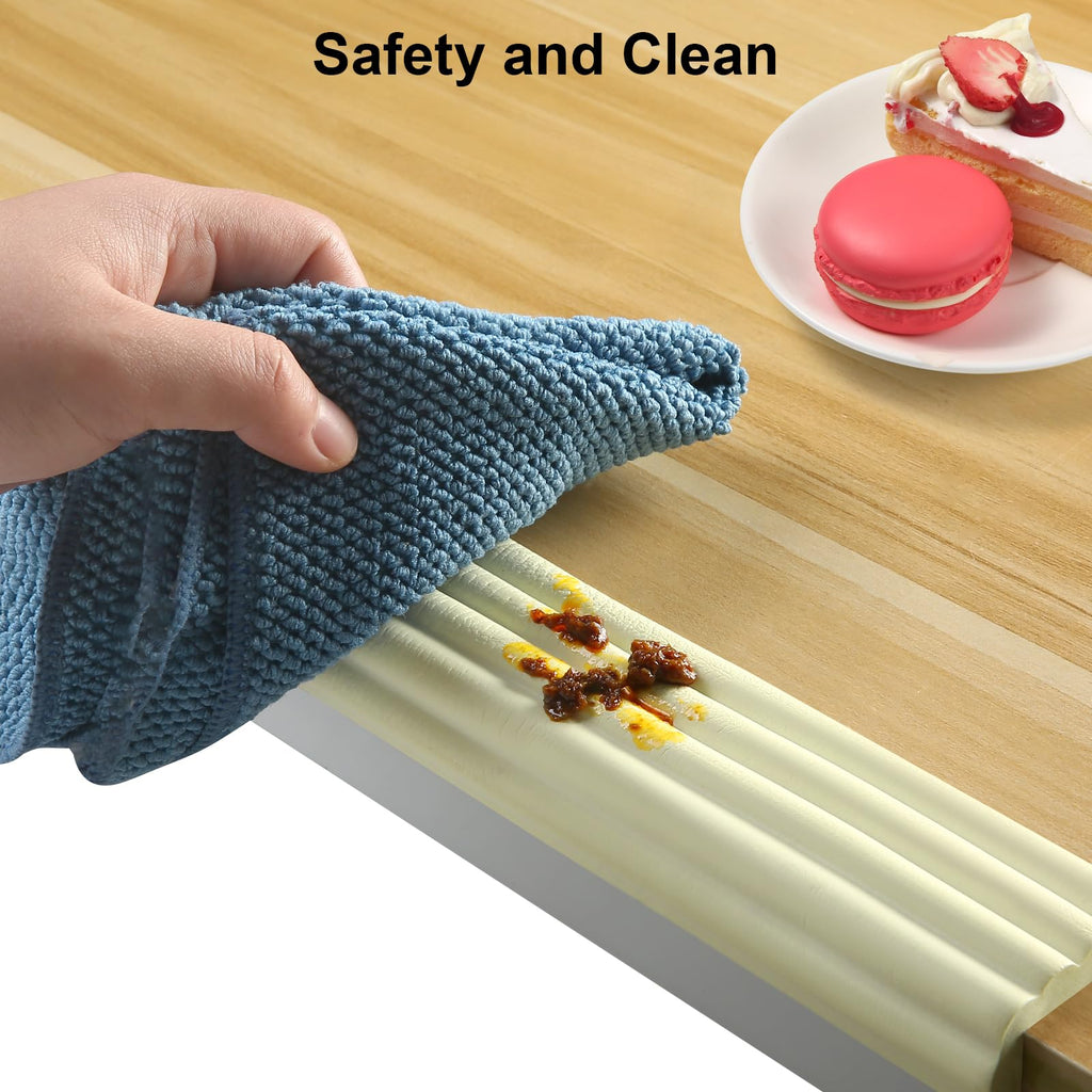 Baby Proofing Edge Corner Protector,16.4 ft Edge Guards Padding with 3M Adhesive, Extra-Wide Soft Rubber Foam