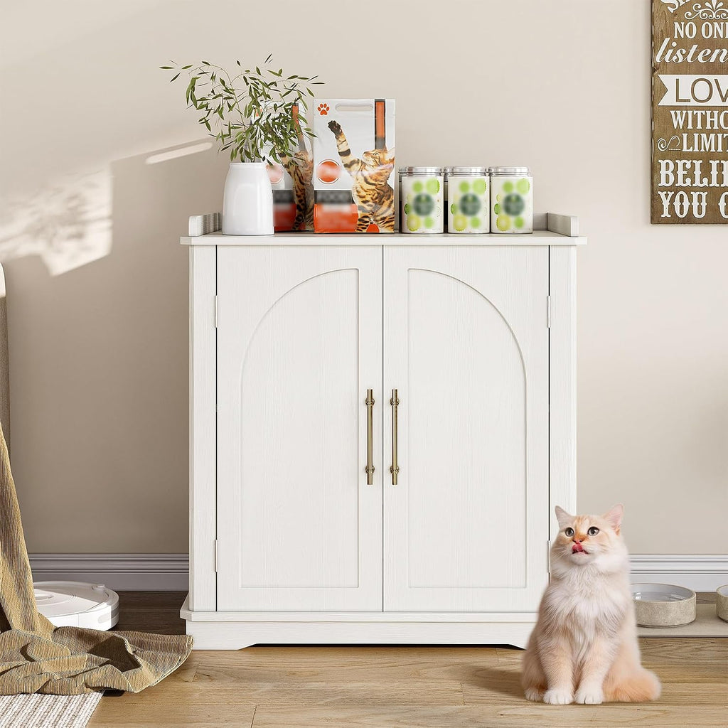 Cat Litter Box Enclosure Furniture, Hidden Litter Box Furniture