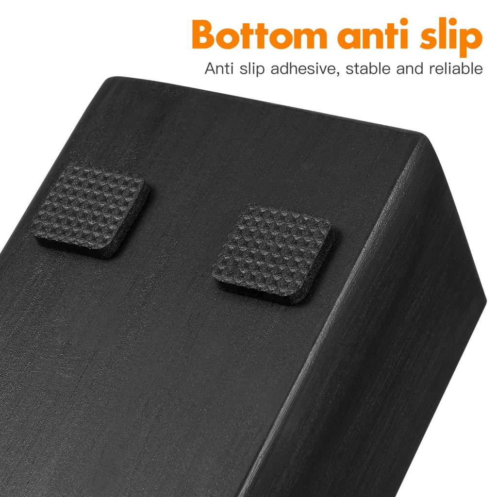 2PCS Wooden Floor Mirror Stand Anti Slip Base for Full Length Mirrors, Floor Mirror Stand Stable Support Holder