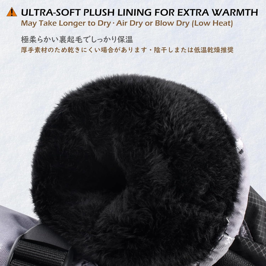 Kids Ski Gloves, Insulated Winter Snow Gloves for Boys Girls