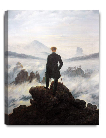 Wanderer Above the Sea of Fog Canvas Wall Art, 20x16