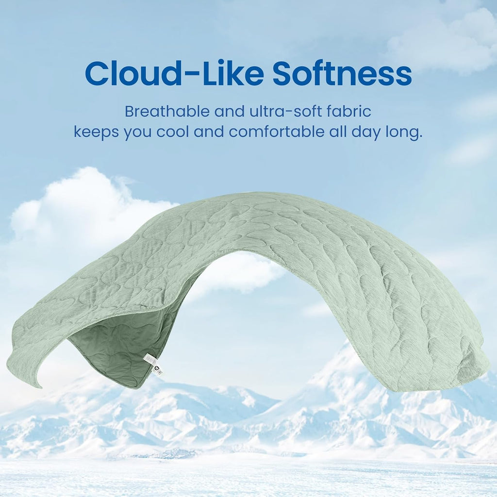 Cooling Dual-Sided Blanket for Hot Sleepers, Q-Max>0.46 Lightweight Soft Breathable Bed Blanket, Double Side Cooling