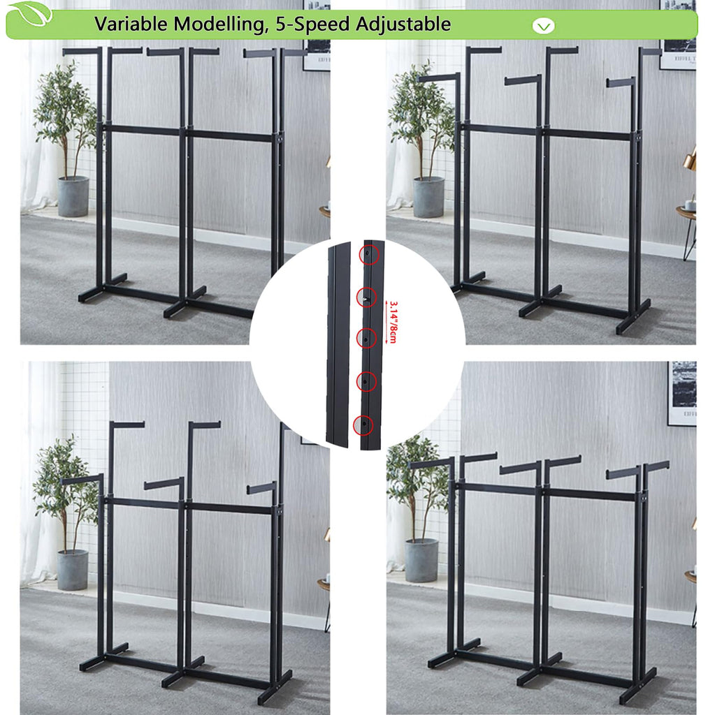 Floor Standing Garment Rack - Heavy Retail Display Racks With Wheels