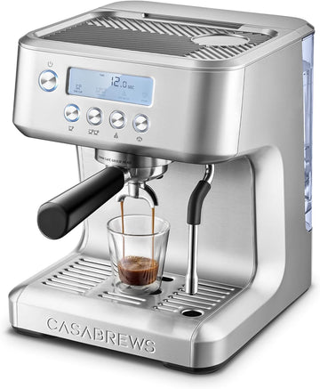 Ultra Espresso Machine, Barista Espresso Maker with Steam Wand | LCD Display, Custom Brew Temp, Latte & Cappuccino