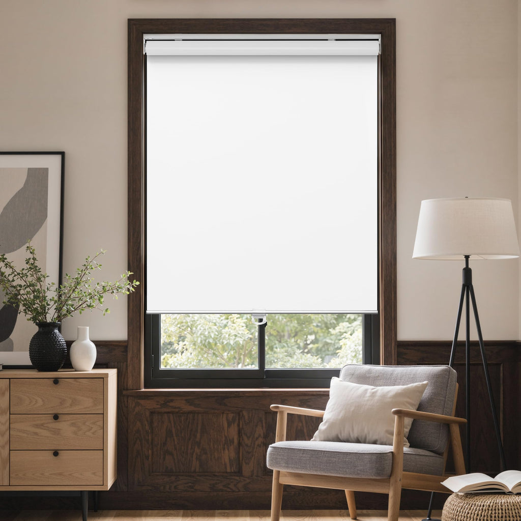 Cordless Blackout Roller Shades, White