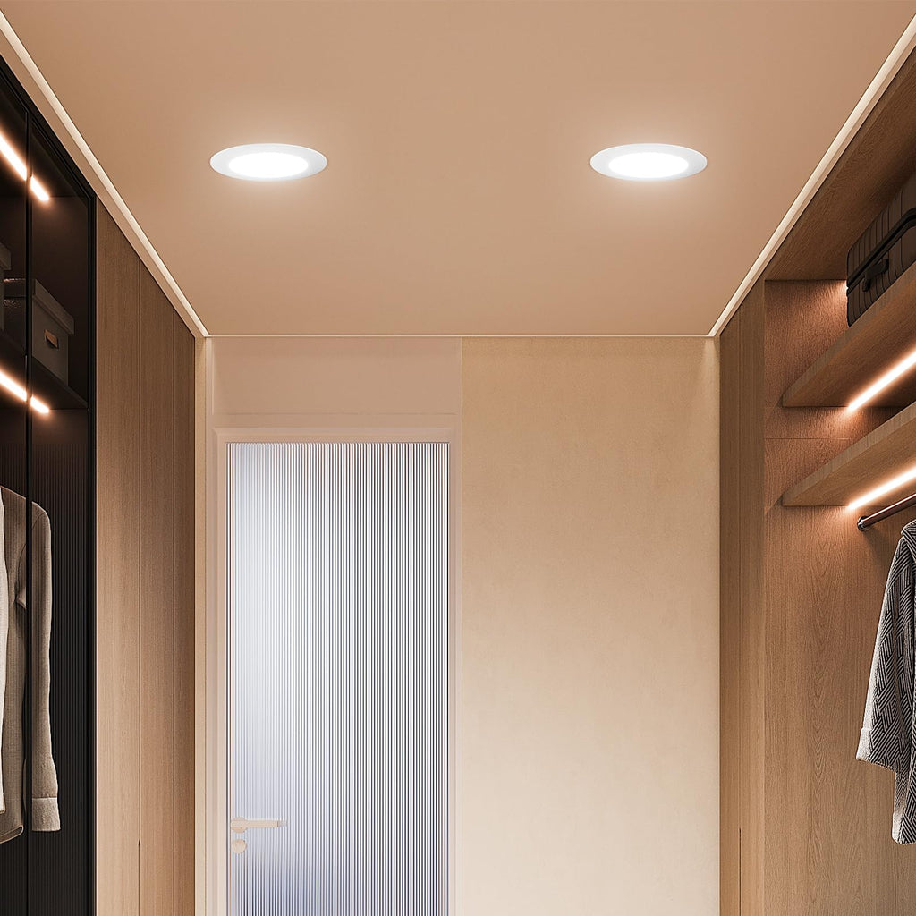 24 Pack 5/6 Inch 5CCT LED Recessed Lighting with Night Light