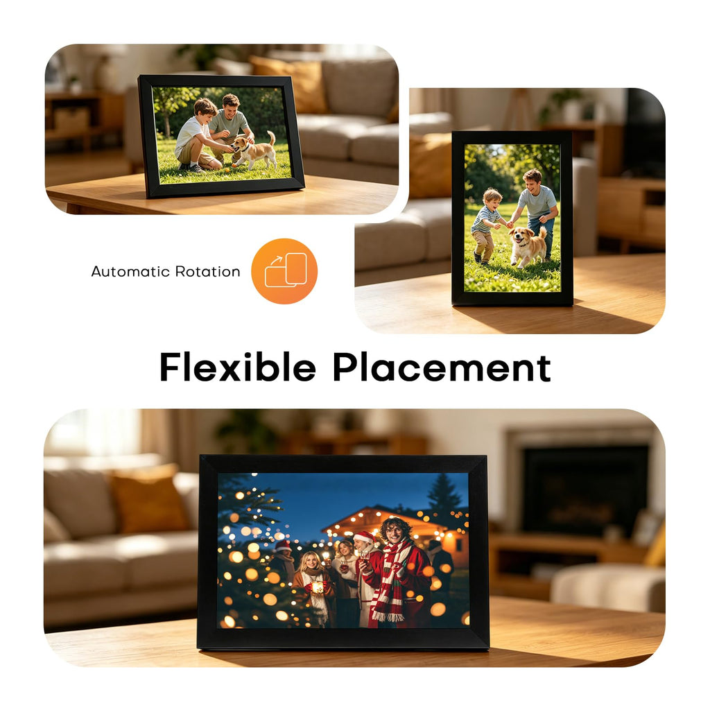 32GB Frameo 10.1 Inch Digital Picture Frame 1280x800 HD IPS