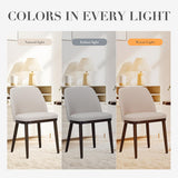 Upholstered Dining Chairs Set of 2, Modern Kitchen Chairs with Back