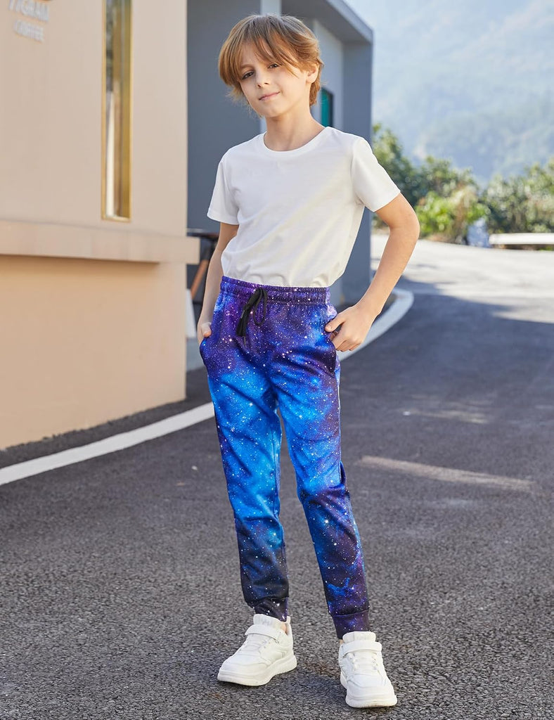 Boys Pants Funny 3D Graphic Drawstring Sweatpants Joggers