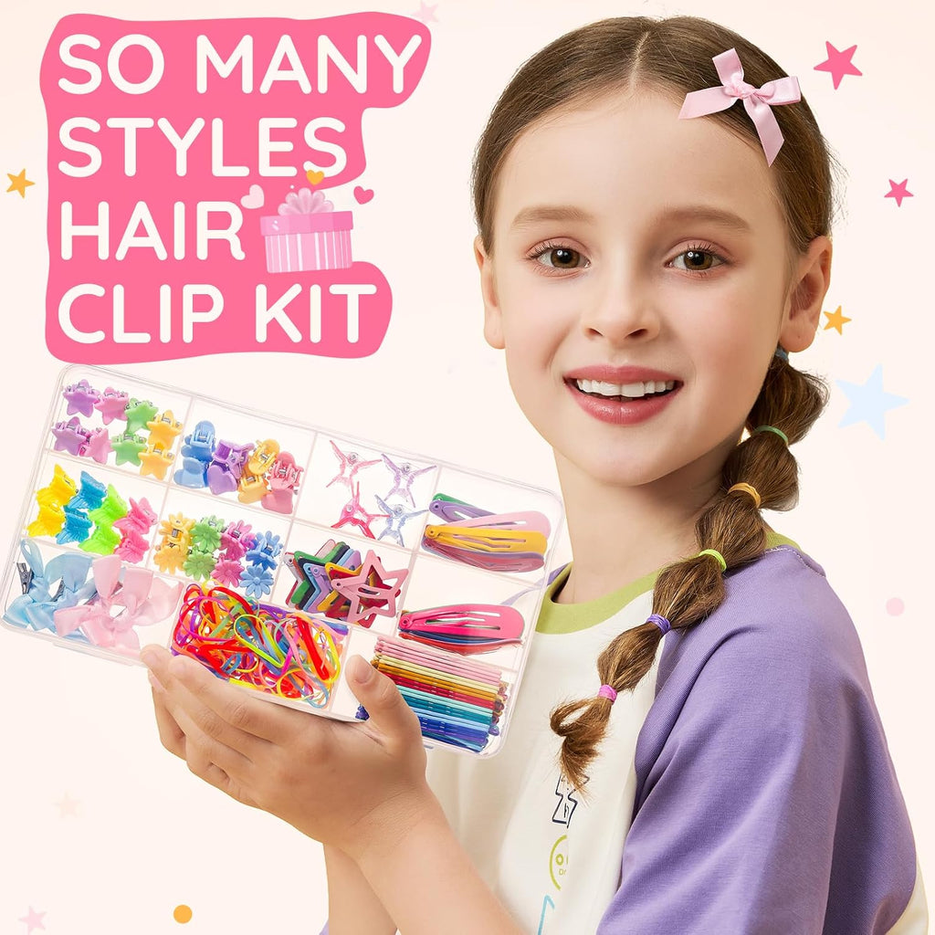 Hair Accessories for Girls 193pcs Hair Clips for Girls Toddler Hair Accessories, Mini Girls Hair Clips, Small Claw