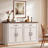 55" Sideboard Buffet Cabinet with 2 Storage Drawers & 4 Doors