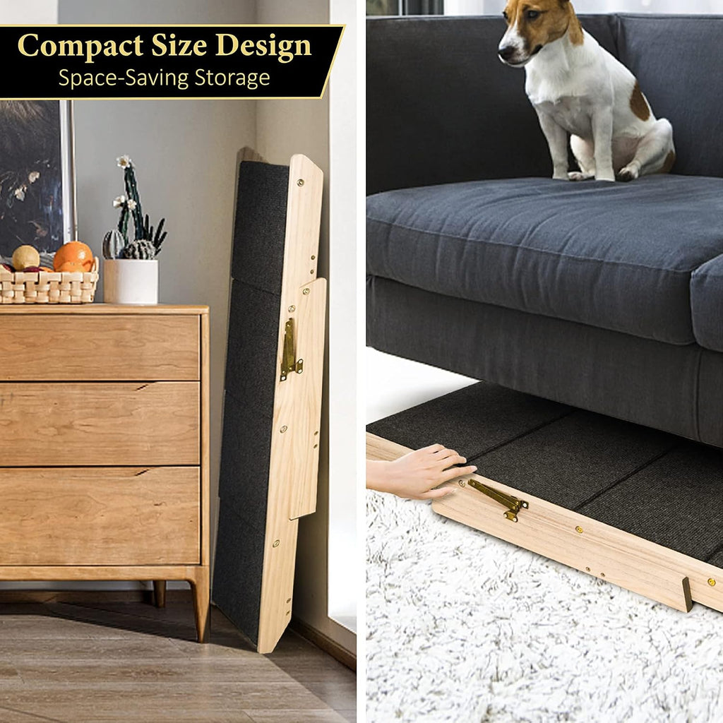 2-in-1 Dog Stairs/Ramp with 4 Steps