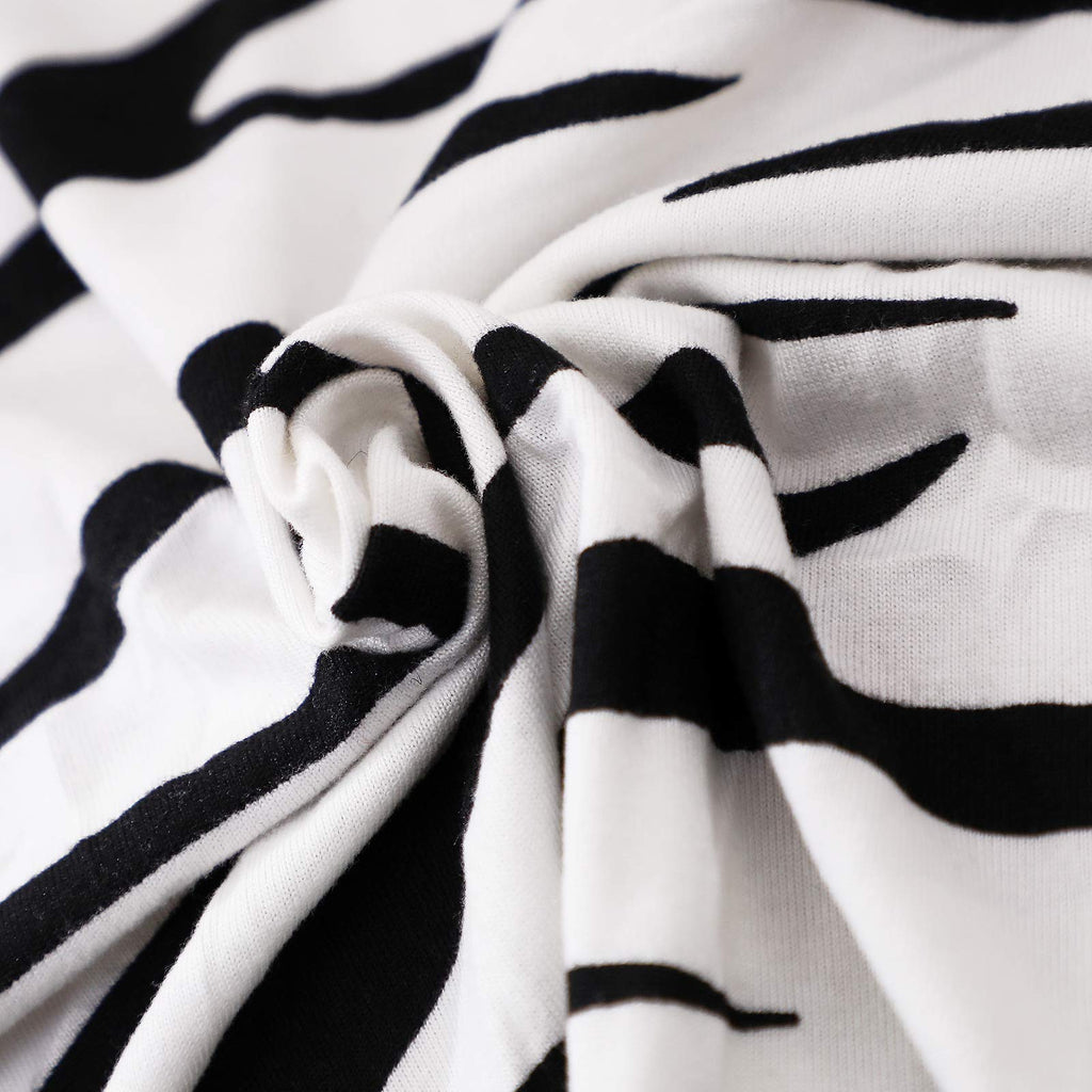 Wing Chair Covers, 2 Pieces Zebra Striped Stretch Wingback Chair Slipcovers Elastic Polyester Spandex Fabric Stretch