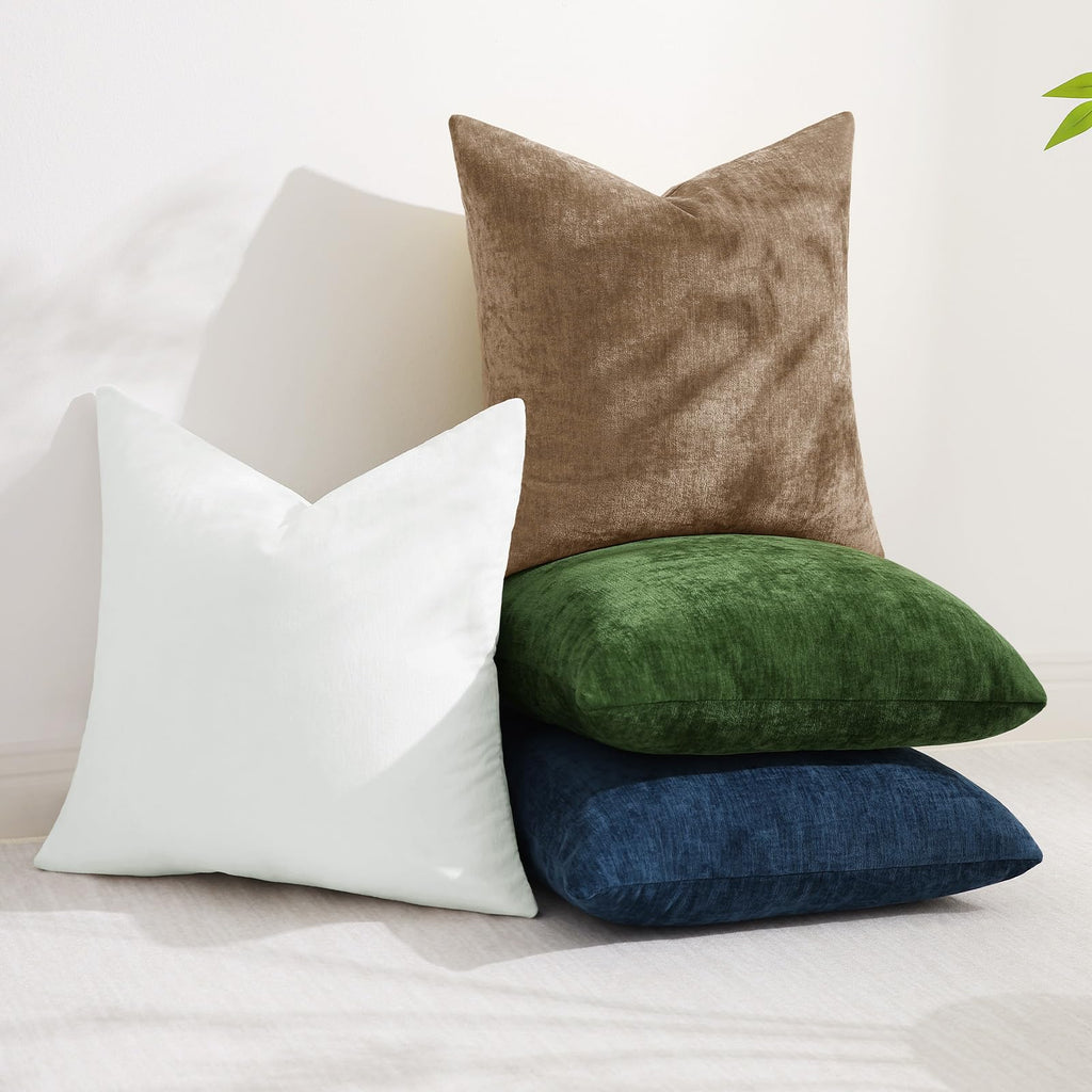 Christmas Brown Throw Pillow Covers 16X16 Set of 2