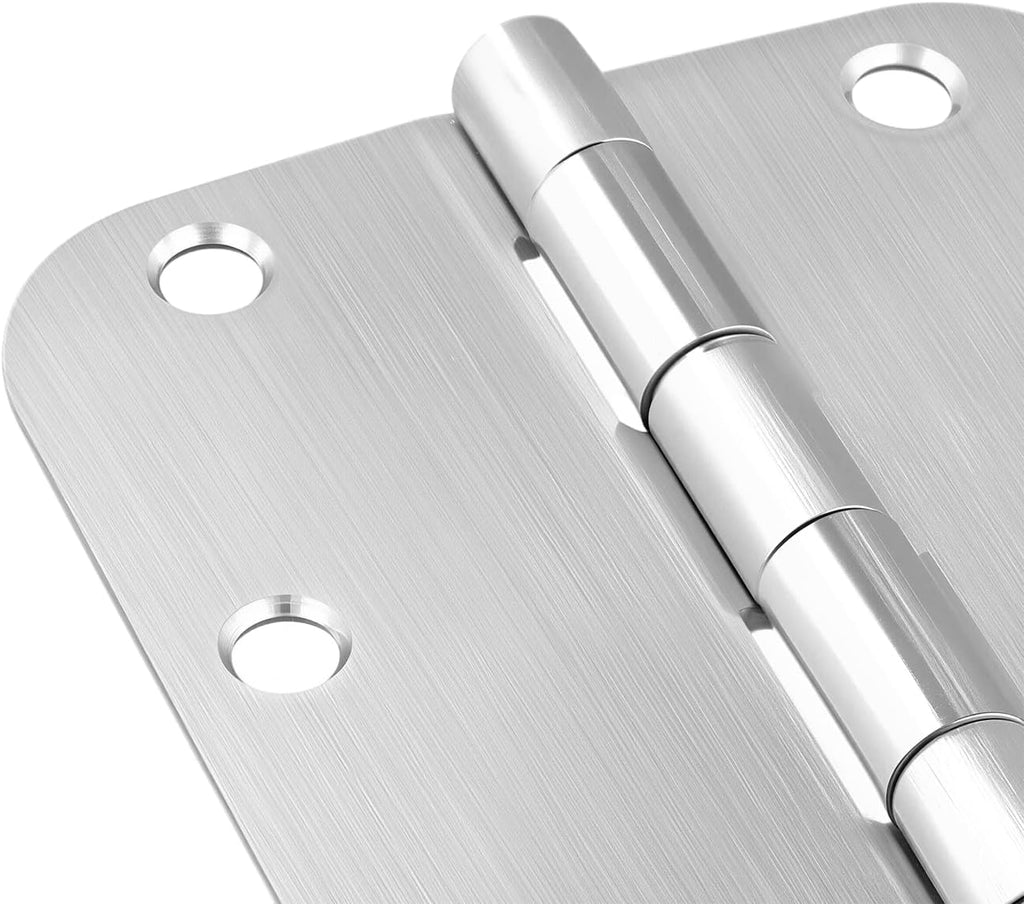 12 Pack 3.5 Inch Stainless Steel Door Hinges, Heavy Duty Brushed Nickel Door Hinges, Non-Removable Pin