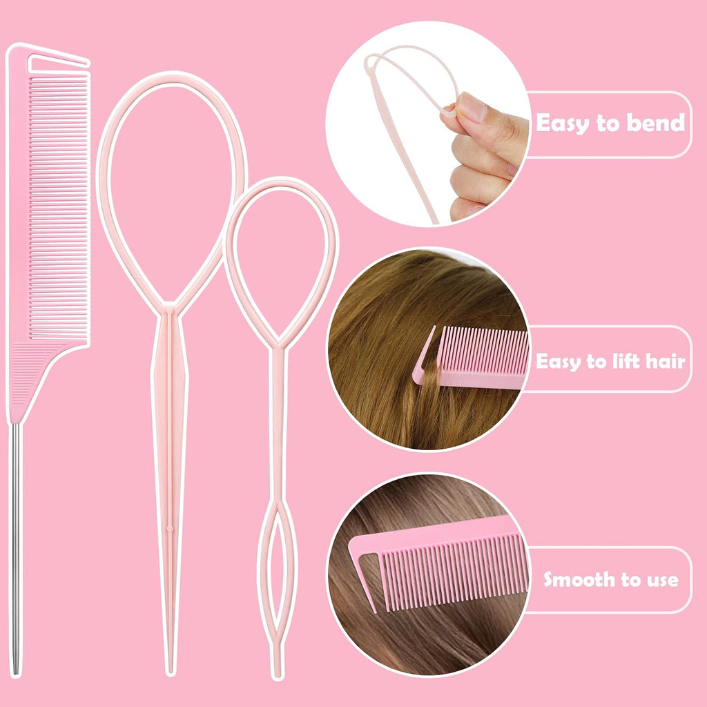 Hair Accessories for Girl, 1543 Pcs Elastic Hair Rubber Bands Set 20 Colors Elastic Hair Ties with Organizer Box