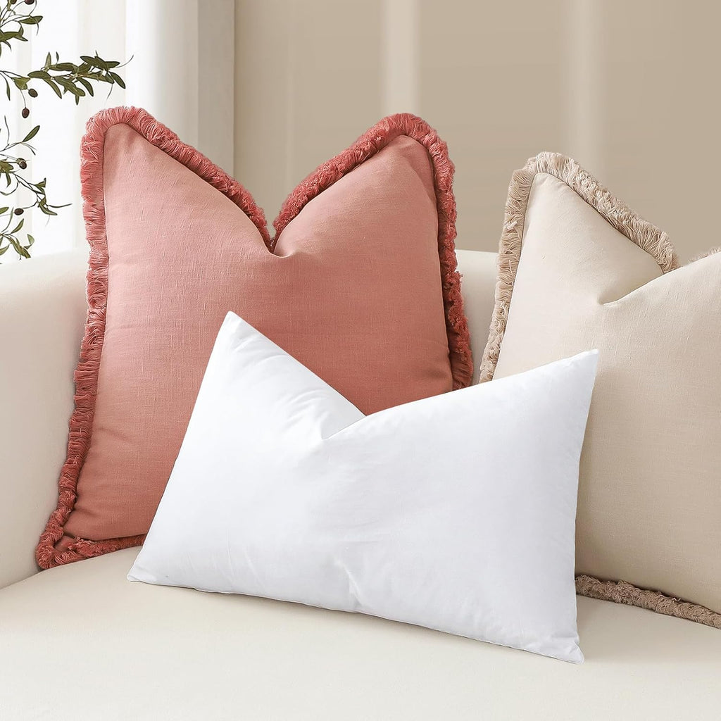 Synthetic Down Pillow Insert, 22x22 Throw Pillow Inserts - Set of 2