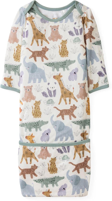 Newborn Infant Gown, Soft Viscose from Bamboo Baby Gown for Newborn Girls & Boys Baby Clothes, Infant Sleeper