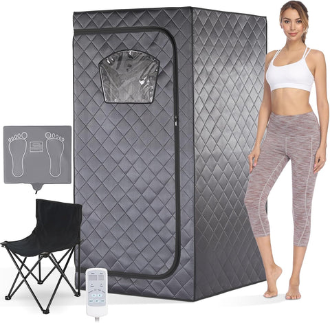 Gollense Portable Infrared Sauna for Home Spa | Full Size 1 Person Sauna | Full Body Personal Far Infrared Sauna Tent