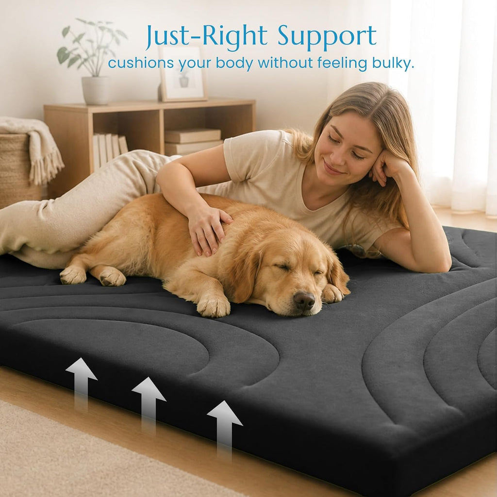 4in Japanese Floor Mattress, Foldable Futon Mattress