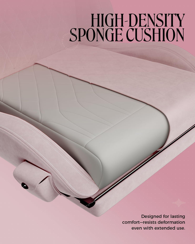Gaming Chair, Comfort Computer Office Chair for Adults, Pink