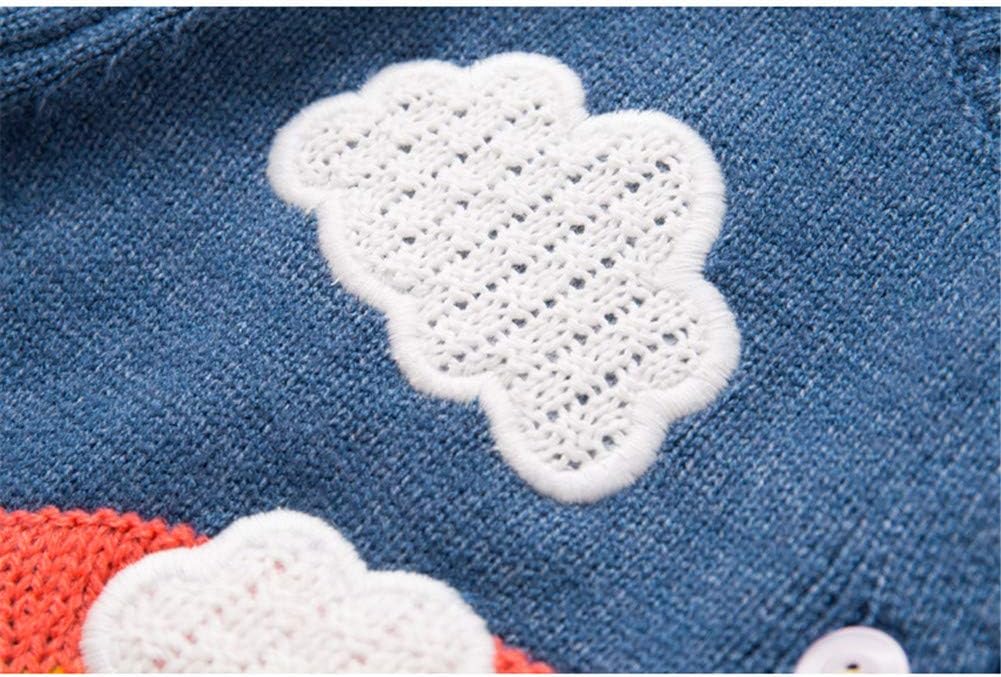 Toddler Sweaters Knitted Cardigan for Boys Girls 1-7 Years Rainbow