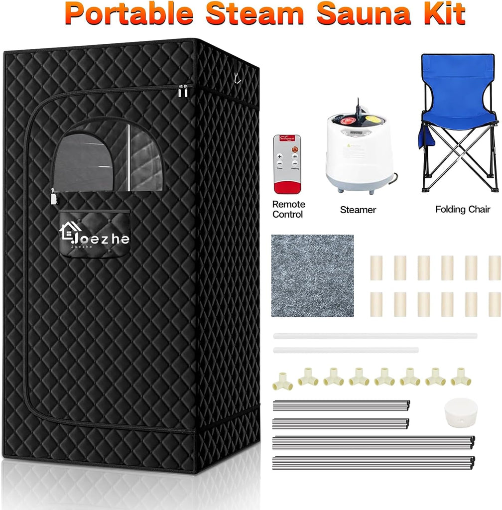 Sauna Box,Portable Steam Sauna Tent for Home,Personal Sauna Room with Remove Control,at Home Sauna Full Body,1200W 3L