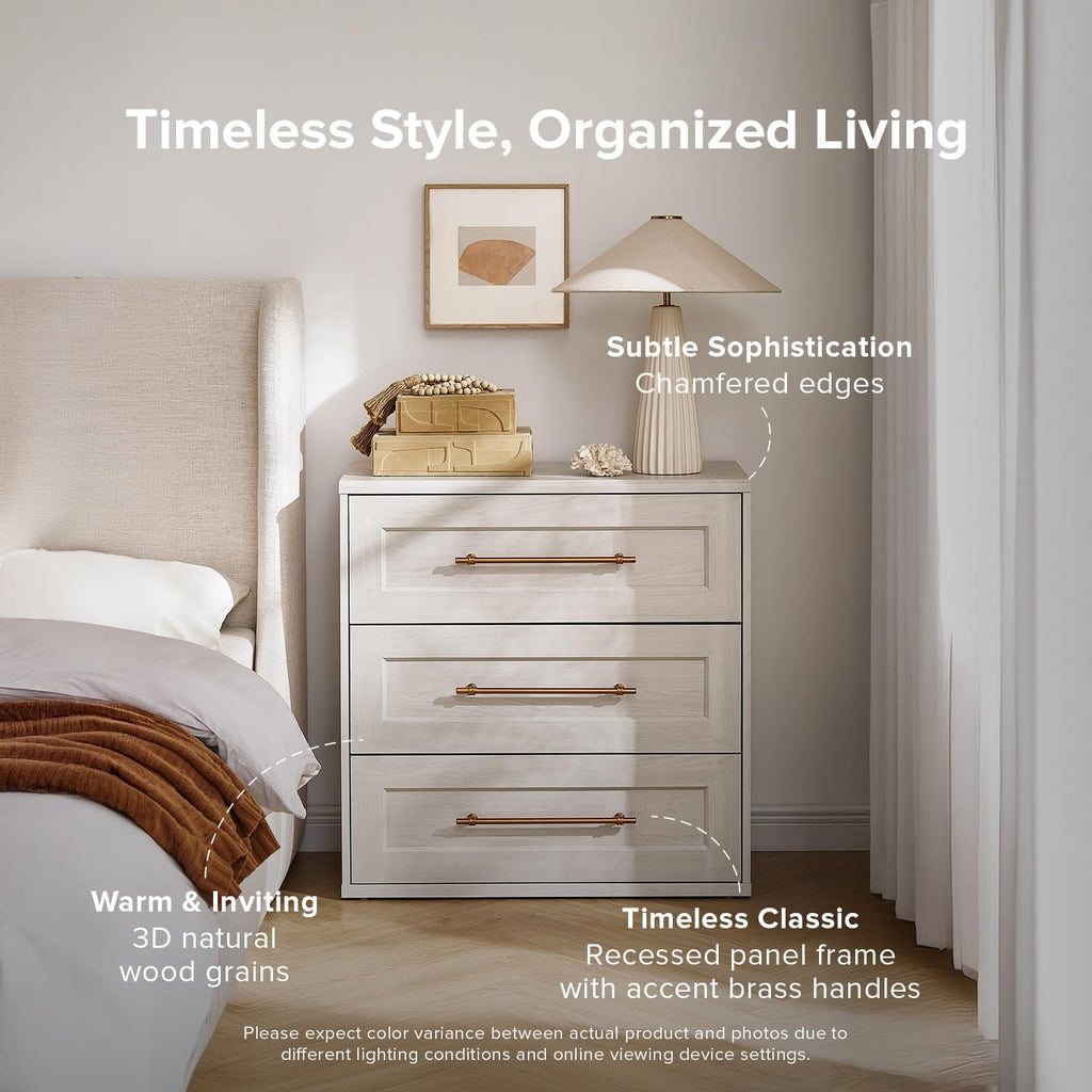 Blake Dresser, Night Stand (White Oak, Set of 2)