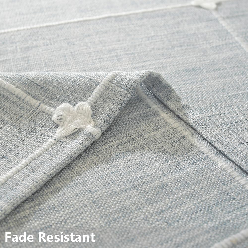 52 x 70 Cloth Tablecloths Rectangular Blue Table Coth Rectangle Table Summer Farmhouse Cotton Tablec