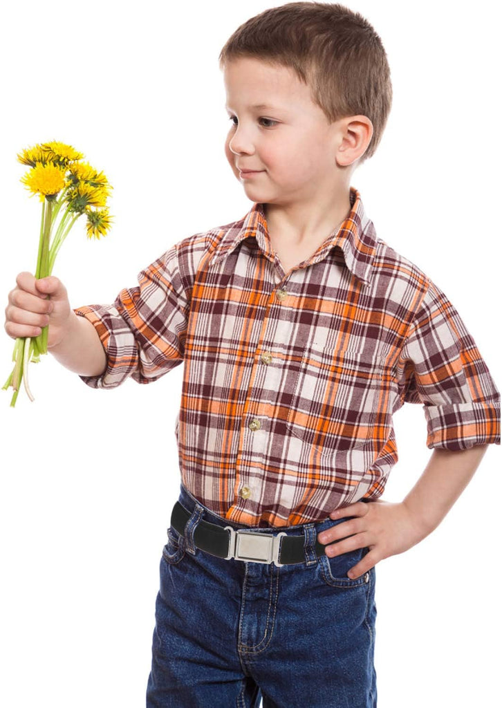 5 Pieces Kids Magnetic Belt Adjustable Fashion Belt with Magnetic Buckle for Boys and Gilrs