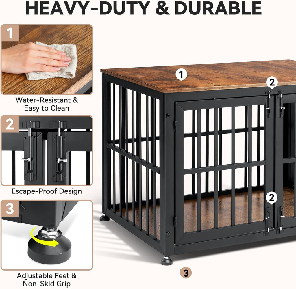 Heavy Duty Dog Crate Furniture for Large and Medium Dogs