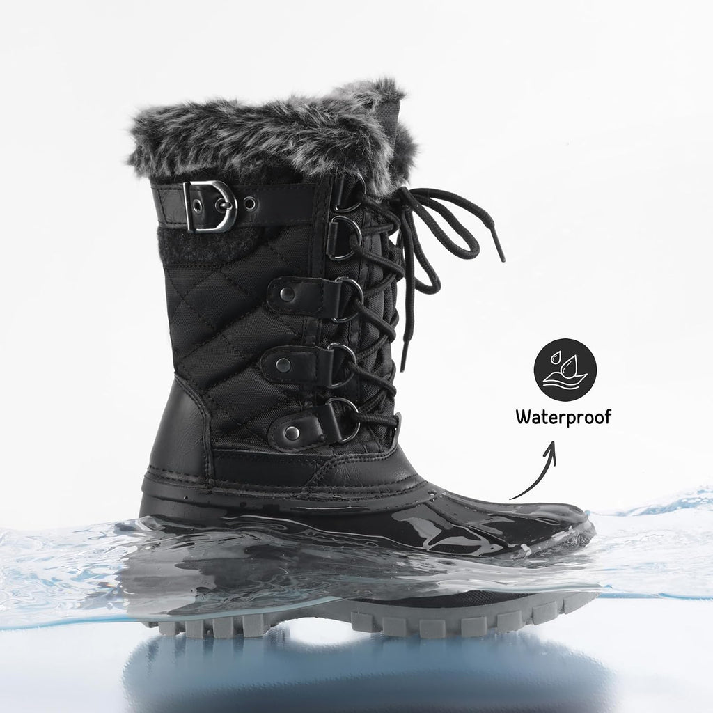 Girls Snow Waterproof Winter Boots