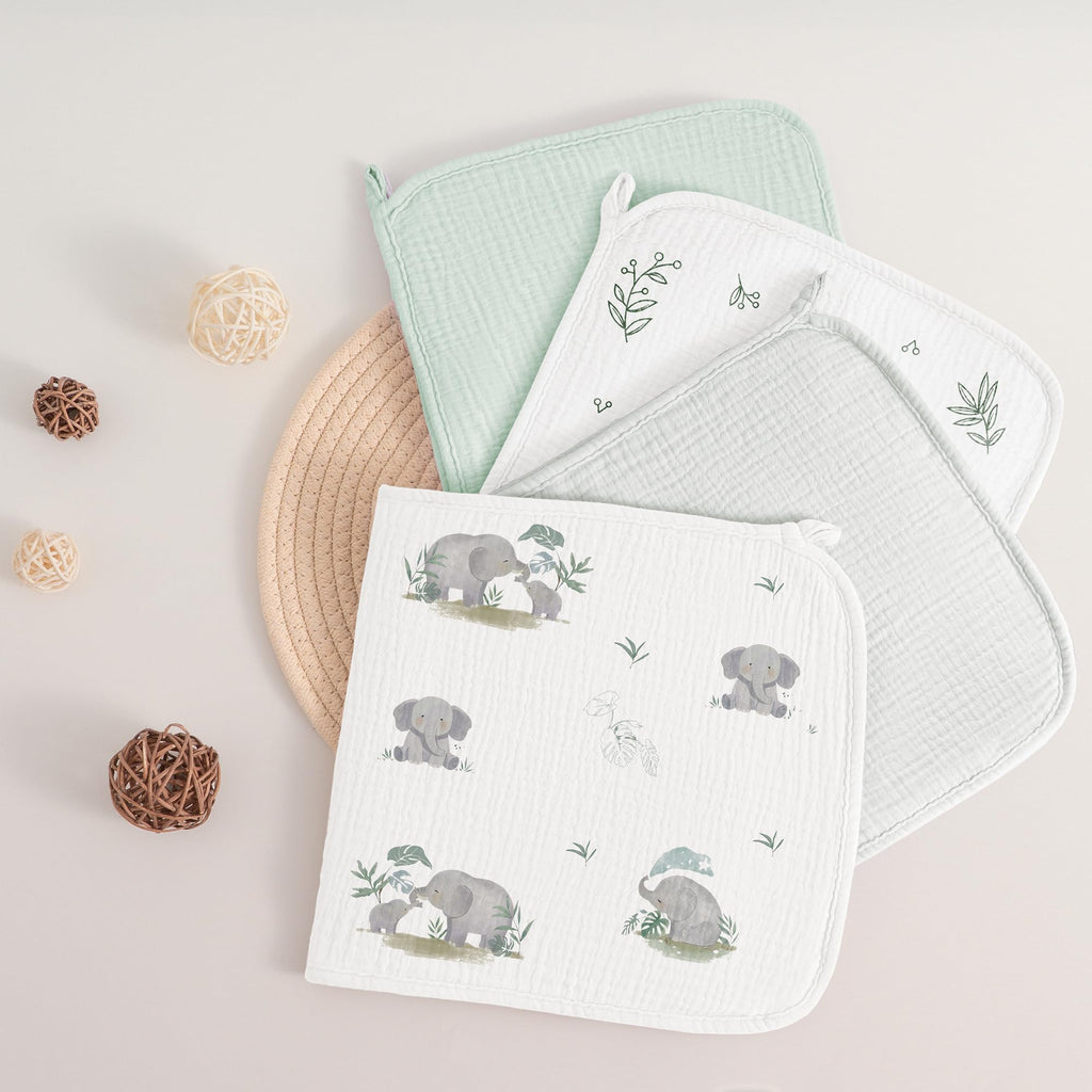 Muslin Burp Cloths, Soft Baby Burping Cloths for Unisex Boys and Girls, Newborn Essentials Large Extra Absorbent