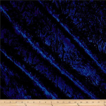 Alpine Crushed Velvet Navy, Fabric by the Yard