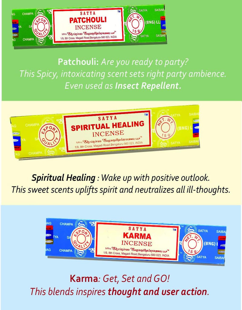 Incense Sticks Variety- Pack (12 Incenses, 140+ Sticks) - Set of 140