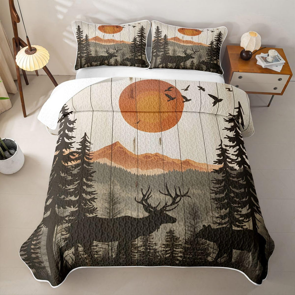 Bear 3 Piece Quilt Set King