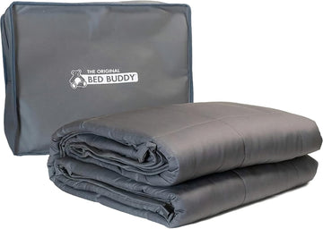 Weighted Blanket - Weighted Blanket Twin Size - Heavy Blanket with Weighted Glass Beads, Grey, 7 pounds