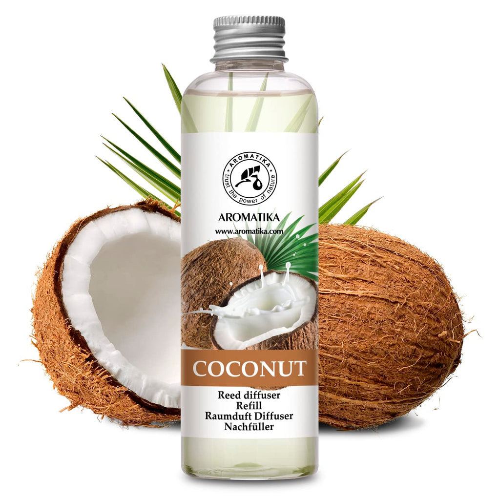Coconut Reed Diffuser Refill 6.8 Fl Oz (200 ml) - Aromatherapy Room Fragrance - Home Air Freshener - Scented Diffuser