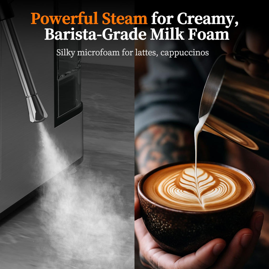 20 Bar Espresso Machine with Milk Frother, Cold Brew, Touch Screen