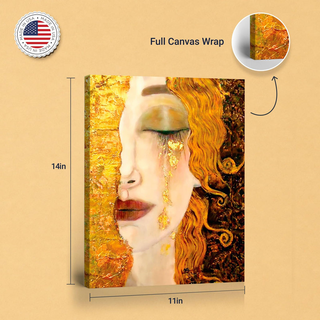 Golden Tears by Gustav Klimt Wall Art, Canvas Print