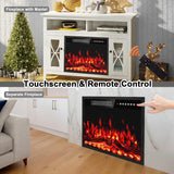 23 inch Electric Fireplace Insert Heater, Recessed Mounted Fireplace with Remote & Control Panel