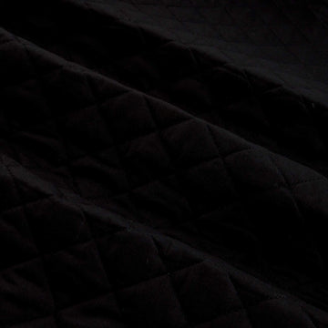 Double-Sided Quilted Broadcloth Black, Fabric by the Yard