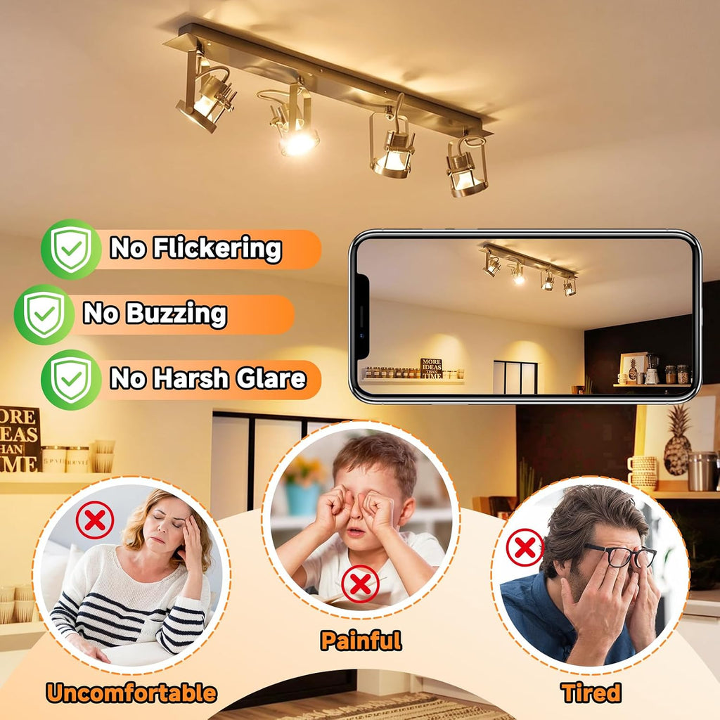 MR16 LED Bulbs 50W Halogen Equivalent, GU5.3, Soft Warm White 2700K, Low Voltage 12V, 450LM Landscape Spotlight Bulb